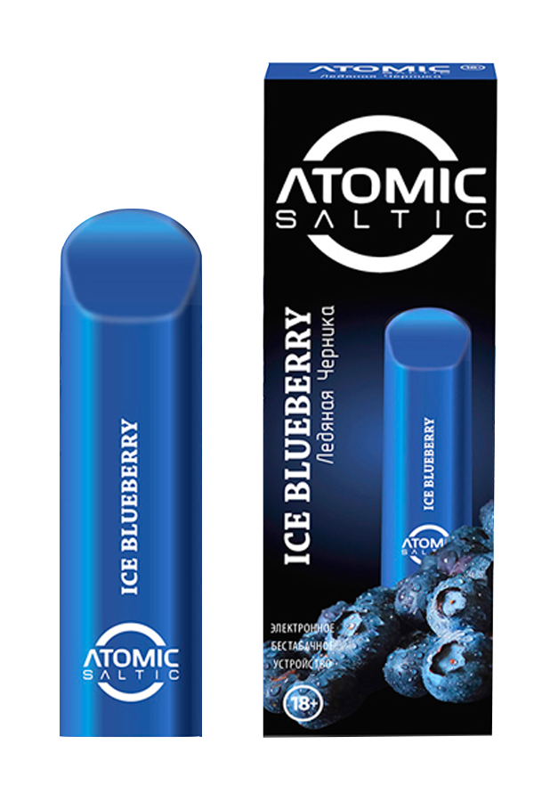 Электронные сигареты Одноразовый Luxlite Atomic Saltic 300 Ice Blueberry Ледяная Черника