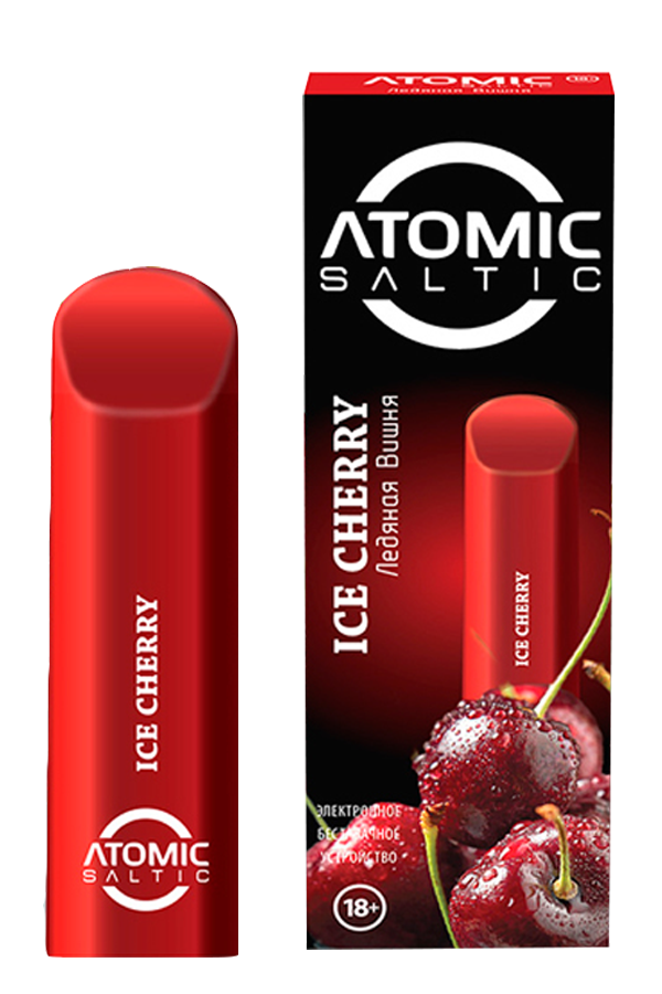 Электронные сигареты Одноразовый Luxlite Atomic Saltic 300 Ice Cherry Ледяная Вишня