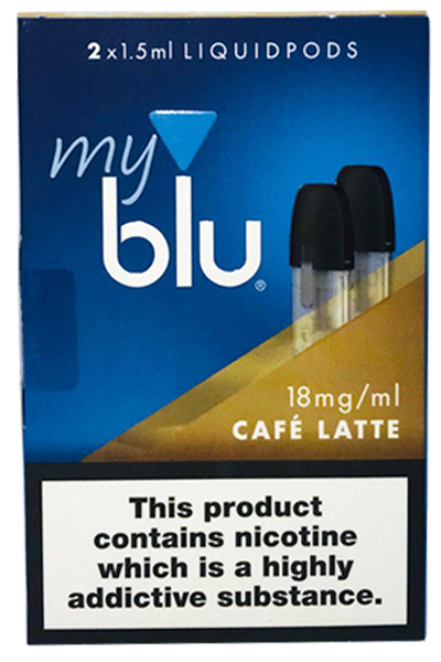 Расходные элементы Картриджи My blu Cafe Latte 1,5 мл 18 мг