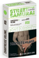 Табак Кальянный Табак Street Samurai 30 г Chartreuse Volume Лайм Огурец