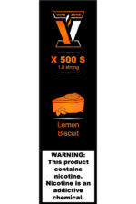 Электронные сигареты Одноразовый VAPE ZONE X 500 S 1.8 strong Lemon Biscuit Лимонный Бисквит