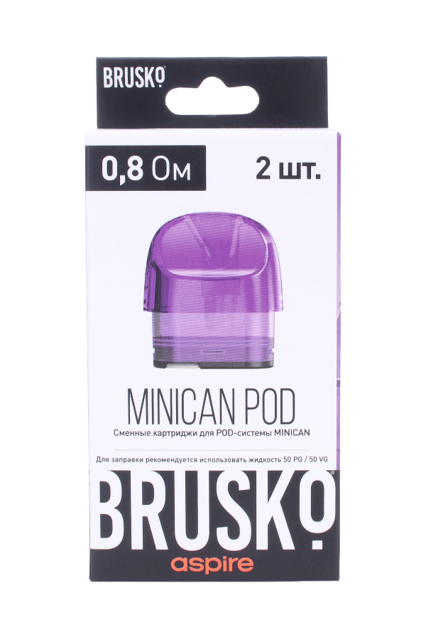 Расходные элементы Картридж Brusko Minican 0.8 ohm Фиолетовый