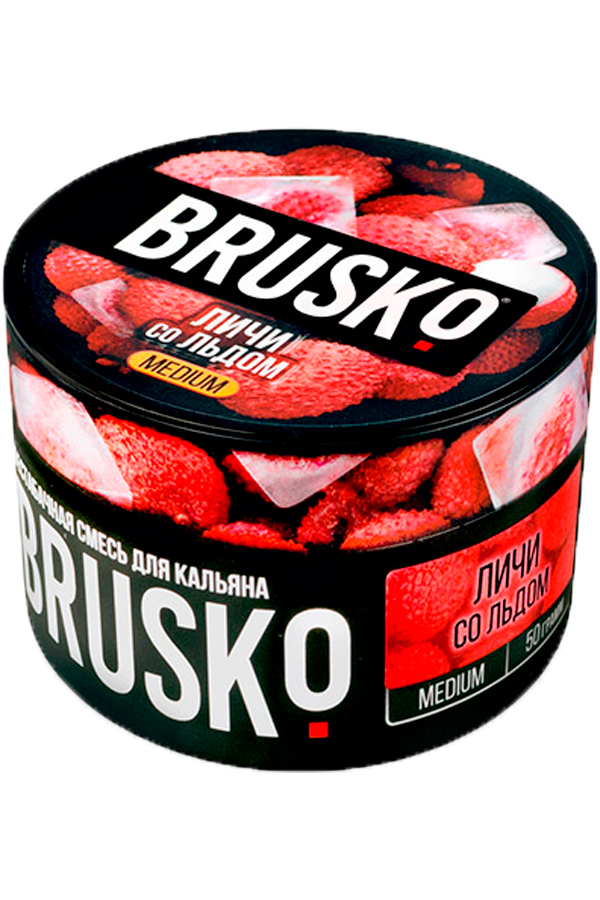 Табак Бестабачная смесь для кальяна Brusko 50г Личи со льдом