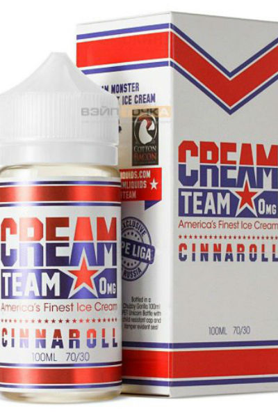 Жидкости (E-Liquid) Жидкость Cream Team Zero Cinnaroll 100/0