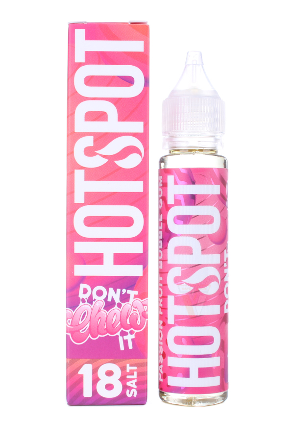 Жидкости (E-Liquid) Жидкость HOTSPOT Salt: Don't Chew It Passion Fruit Bubble Gum 30/18