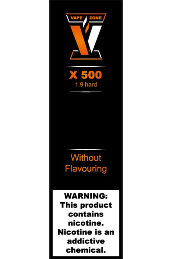 Электронные сигареты Одноразовый VAPE ZONE X 500 1.9 hard Without Flavouring Без Запаха