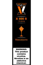 Электронные сигареты Одноразовый VAPE ZONE X 500 S 1.8 strong Mascarpone Маскрапоне