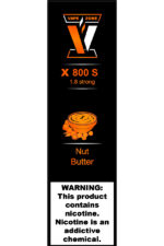 Электронные сигареты Одноразовый VAPE ZONE X 800 S 1.8 strong Nut Butter Ореховая Паста