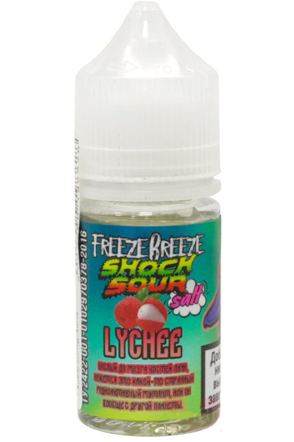Жидкости (E-Liquid) Жидкость Freeze Breeze Salt: Shock Lychee 30/20