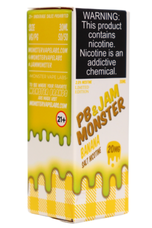 Жидкости (E-Liquid) Жидкость Jam Monster Salt PB Banana 30/20