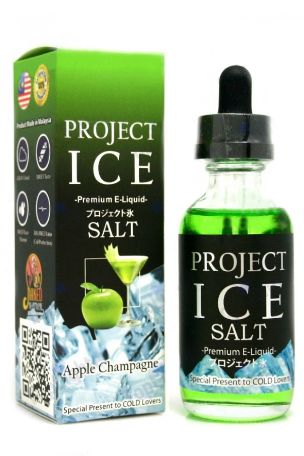 Жидкости (E-Liquid) Жидкость Project ICE Salt Apple Champagne 60/35