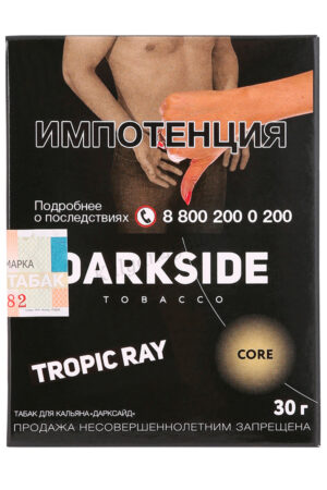 Табак Кальянный Табак Darkside Core 30 г Tropic Ray Пина Колада