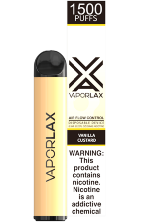 Электронные сигареты Одноразовый Vaporlax Sirius 2200 Vanilla Custard Ванильный Крем