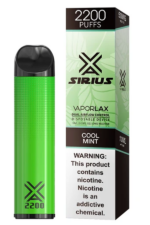Электронные сигареты Одноразовый Vaporlax Sirius 2200 Cool Mint Ледяная Мята