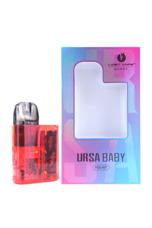 Электронные сигареты Набор LOST VAPE URSA BABY Pod Kit 800 mAh Red Clear