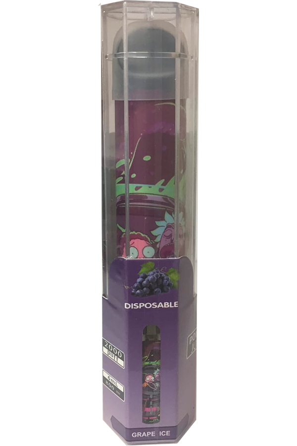 Электронные сигареты Одноразовый Power Juice 2000 Grape Ice Ледяной Виноград