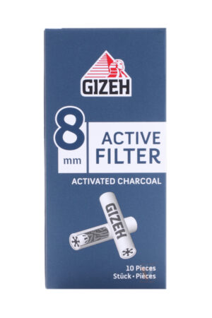 Благовония Фильтры для трубок GIZEH Charcoal 8 мм 10 шт