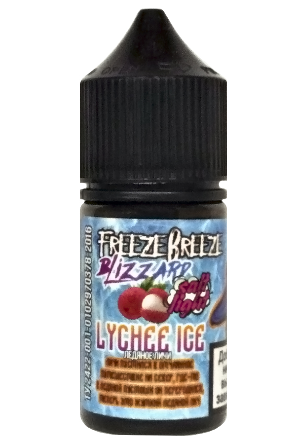 Жидкости (E-Liquid) Жидкость Freeze Breeze Salt: Blizzard Lychee Ice 30/20