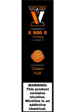 Электронные сигареты Одноразовый VAPE ZONE X 800 S 1.8 strong Cream Puff Кремовое Пирожное