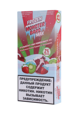 Электронные сигареты Одноразовый Monster Bars MAX 6000 Strawberry Kiwi Pomegranate Ice Клубника Киви Гранат Лед