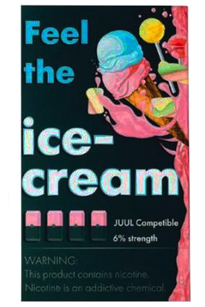 Расходные элементы Картриджи Feel the (4 шт) Ice cream 60 мг