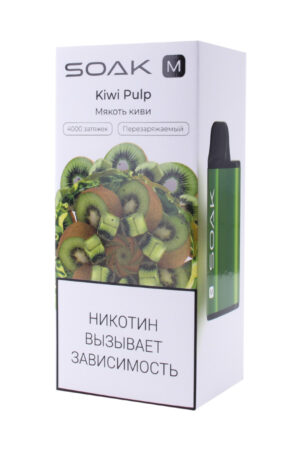 Электронные сигареты Одноразовый SOAK M 4000 Kiwi Pulp Киви