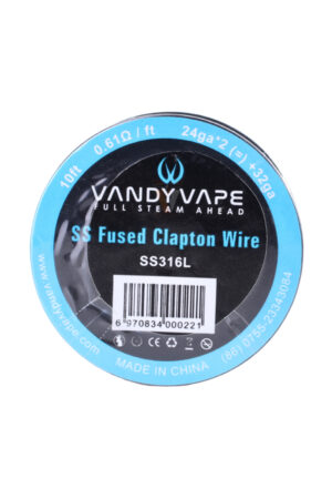 Расходные элементы Проволока (Катушка) Vandy Vape Superfine Fused Clapton SS316 24ga*2+32ga