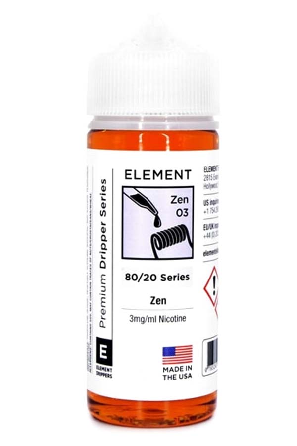 Жидкости (E-Liquid) Жидкость Element Classic Zen 125/3