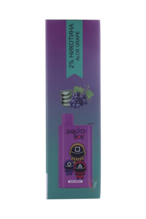 Электронные сигареты Одноразовый RandM Squid Box 5200 Aloe Grape Алоэ Виноград