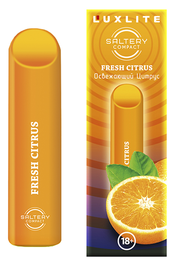 Электронные сигареты Одноразовый Luxlite Saltery Compact 300 Fresh Citrus Освежающий цитрус