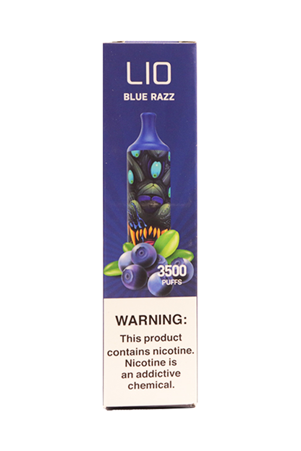 Электронные сигареты Одноразовый LIO BOOM 3500 Blue Razz Голубика