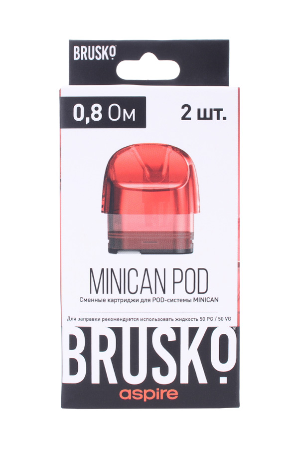 Расходные элементы Картридж Brusko Minican 0.8 ohm Красный