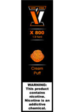 Электронные сигареты Одноразовый VAPE ZONE X 800 1.9 hard Cream Puff Кремовое Пирожное