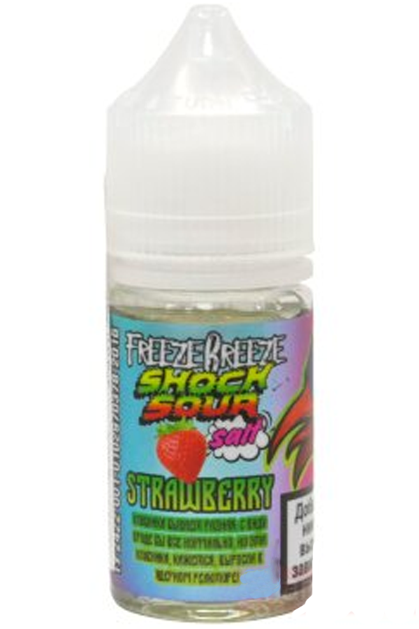 Жидкости (E-Liquid) Жидкость Freeze Breeze Salt: Shock Strawberry 30/20