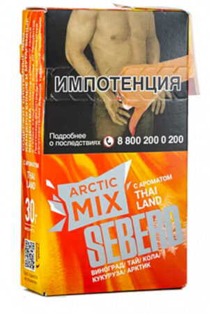 Табак Кальянный Табак Sebero Arctic Mix 20 г Thai Land Виноград Кола Кукуруза