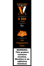 Электронные сигареты Одноразовый VAPE ZONE X 500 1.9 hard Ice Peppermint Gum Ледяная Мятная Жвачка