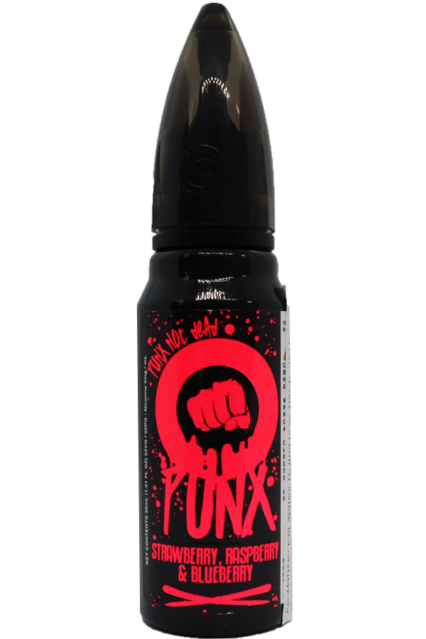 Жидкости (E-Liquid) Жидкость Riot Classic: PUNX Strawberry Raspberry Blueberry 30/3