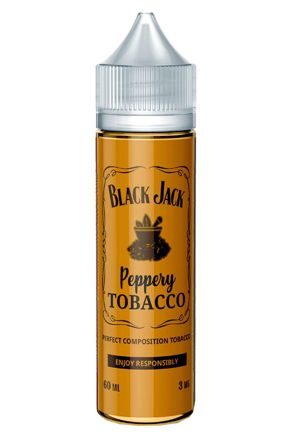 Жидкости (E-Liquid) Жидкость Black Jack Classic Peppery Tobacco 60/3