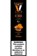 Электронные сигареты Одноразовый VAPE ZONE X 500 1.9 hard Ice Mango Ледяное Манго