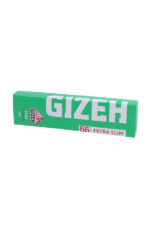Благовония Бумага Сигаретная GIZEH Fine Extra Slim Зеленая Cut Corners (Скошенный Угол) 66л