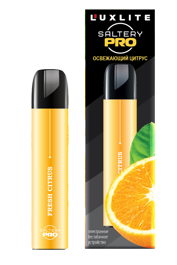 Электронные сигареты Одноразовый Luxlite Saltery Pro 400 Fresh Citrus Освежающий Цитрус