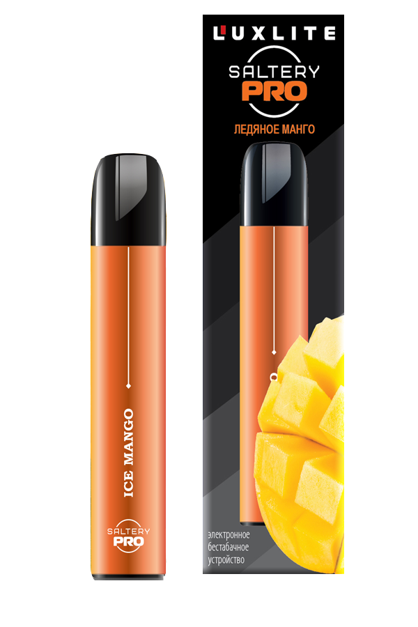 Электронные сигареты Одноразовый Luxlite Saltery Pro 400 Ice Mango Ледяное Манго