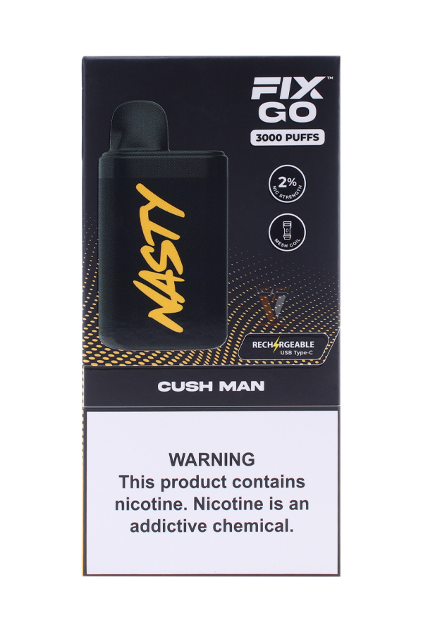 Электронные сигареты Одноразовый Nasty Fix Go 3000 Cush Man Манго
