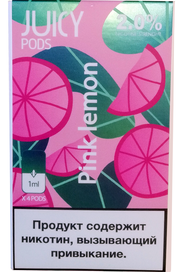 Расходные элементы Картриджи Juice Pods Pink Lemon Розовый Лимон 2%