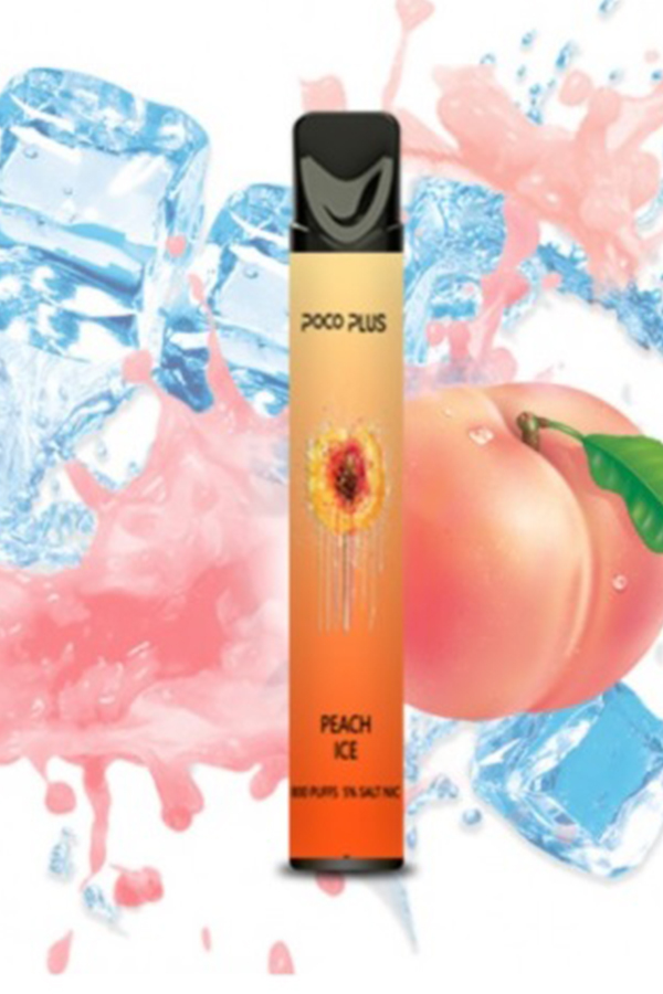 Электронные сигареты Одноразовый Poco Plus 800 Peach Ice Ледяной Персик