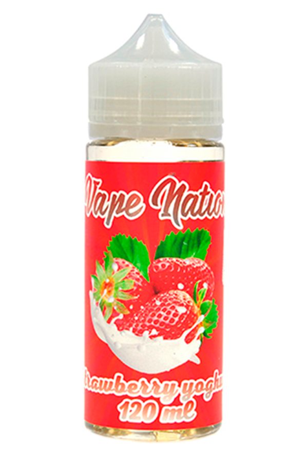 Жидкости (E-Liquid) Жидкость Vape Nation Classic Strawberry Yoghurt 120/3