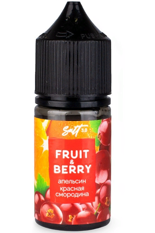 Жидкости (E-Liquid) Жидкость Fruit&Berry Zero Апельсин И Красная Смородина 30/0