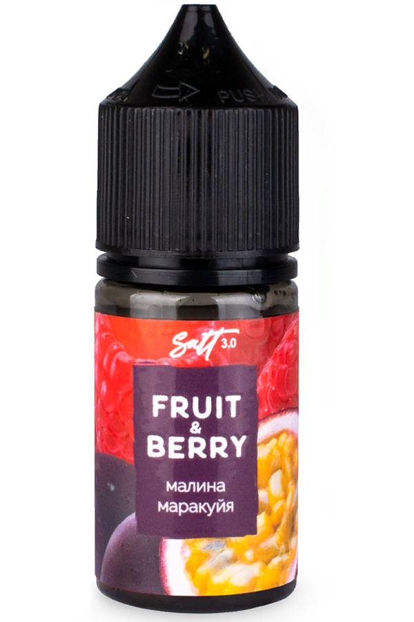 Жидкости (E-Liquid) Жидкость Fruit&Berry Zero Малина И Маракуйя 30/0