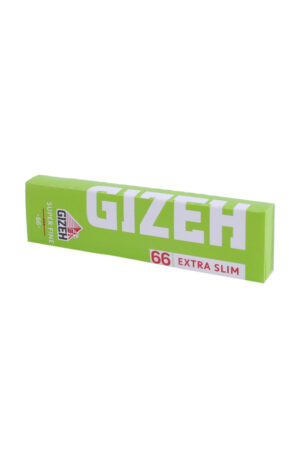Благовония Бумага Сигаретная GIZEH Super Fine Extra Slim Зеленая Cut Corners (Скошенный Угол) 66л