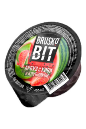 Табак Бестабачная Смесь Для Кальяна Brusko BIT 20 г Арбуз С Киви И Клубникой